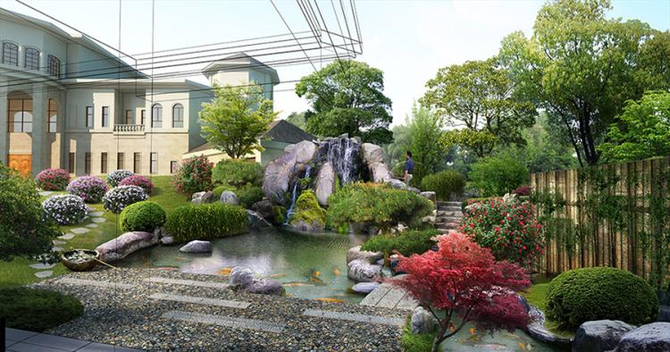 庭院景觀設計案例 以植物、山石與山水空間營造自然意境